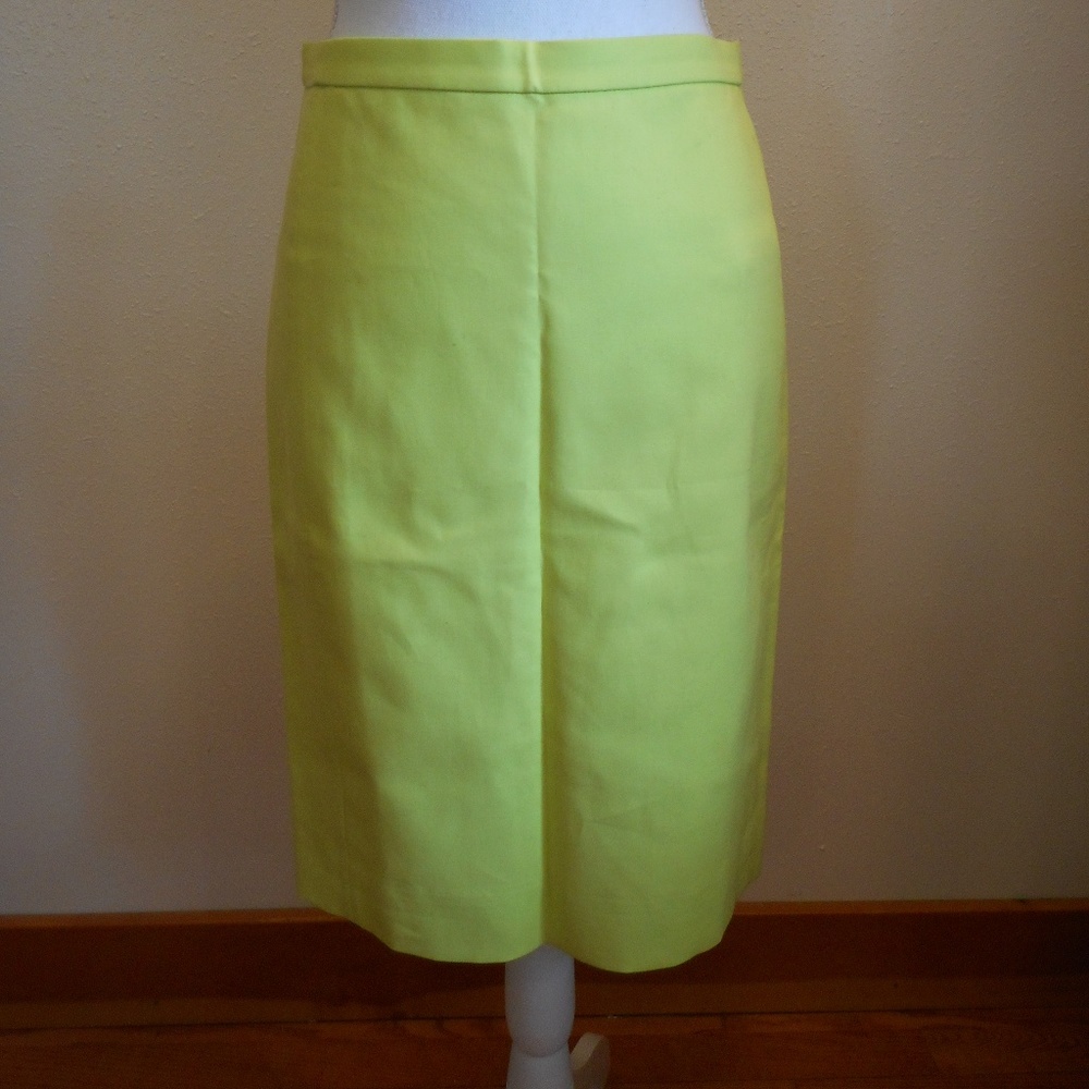 J.Crew, Neon Citrus Pencil Skirt, SZ 0